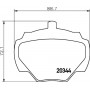 8DB 355 005-791 HELLA PAGID Комплект гальмівних колодок дисковий гальм
