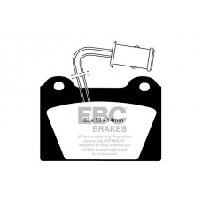 DP398 EBC Brakes КомплеК т гальмівних колодок, дискове гальмо