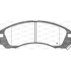 BPA0354.02 OPEN PARTS КомплеК т гальмівних колодок, дискове гальмо