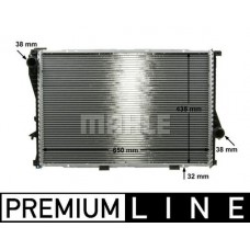 CR 295 000P MAHLE Радіатор охолодження двигуна