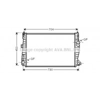 ALA2101 AVA QUALITY COOLING Радіатор охолодження двигуна