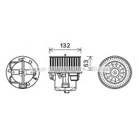 VO8178 AVA QUALITY COOLING Вентилятор салону