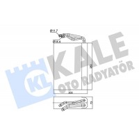 350125 KALE OTO RADYATÖR Випарник кондиціонера