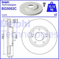 BG5002C DELPHI Гальмівний диск