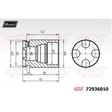 72936010 MAXTECH Поршень корпус скоби гальма