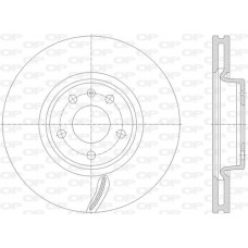 BDR2843.20 OPEN PARTS Гальмівний диск