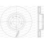 BDR2843.20 OPEN PARTS Гальмівний диск