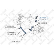 79-00055-SX STELLOX Опора стабілізатора