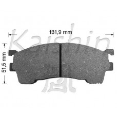 FK3084 KAISHIN Комплект гальмівних колодок дисковий гальм