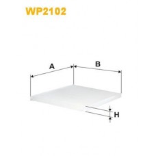 WP2102 WIX FILTERS Фільтр повітря у внутрішньому просторі