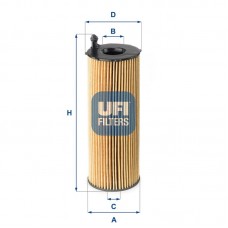2516800 UFI Масляний фільтр