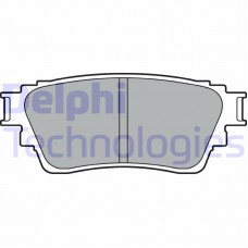 LP3408 DELPHI Комплект гальмівних колодок дисковий гальм