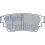 LP3408 DELPHI Комплект гальмівних колодок дисковий гальм