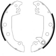 8DB 355 001-201 HELLA PAGID Комплект гальмівних колодок