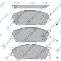 SP1164 Hi-Q Комплект гальмівних колодок дисковий гальм