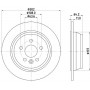 8DD 355 126-781 HELLA PAGID Гальмівний диск