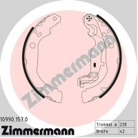 10990.157.0 ZIMMERMANN Комплект гальмівних колодок
