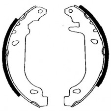 8DB 355 001-211 HELLA PAGID Комплект гальмівних колодок