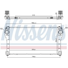 961250 NISSENS Интеркулер