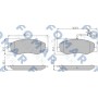 FO 898281 FOMAR Friction Комплект гальмівних колодок дисковий гальм