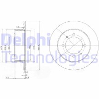BG3609 DELPHI Гальмівний диск