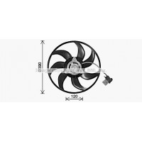 OL7714 AVA QUALITY COOLING Вентилятор охолодження двигуна