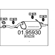 01.95930 MTS Глушник вихлопних газів кінцевий