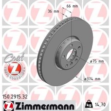 150.2915.32 ZIMMERMANN Гальмівний диск