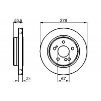 0 986 479 133 BOSCH Гальмівний диск