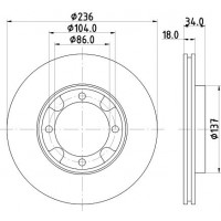 ND3024K NISSHINBO Гальмівні диски