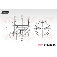 72948020 MAXTECH Поршень корпус скоби гальма