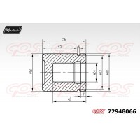 72948066 MAXTECH Поршень корпус скоби гальма