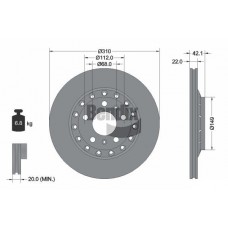 BDS1787 BENDIX Braking Гальмівний диск