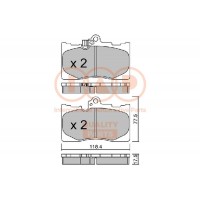 704-17113P IAP QUALITY PARTS Комплект гальмівних колодок дисковий гальм