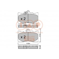 704-17113P IAP QUALITY PARTS Комплект гальмівних колодок дисковий гальм