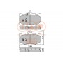 704-17113P IAP QUALITY PARTS Комплект гальмівних колодок дисковий гальм