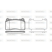 P7663.10 WOKING Комплект гальмівних колодок дисковий гальм