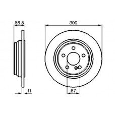 0 986 478 472 BOSCH Гальмівний диск