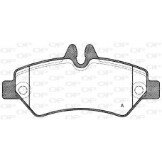 BPA1246.00 OPEN PARTS Комплект гальмівних колодок дисковий гальм
