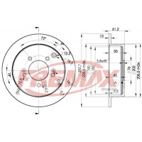 BD2907 FREMAX BRAKE DISC HIGH CARBON