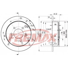 BD2907 FREMAX BRAKE DISC HIGH CARBON