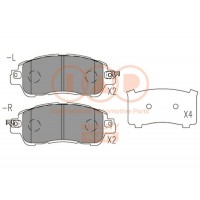 704-11084 IAP QUALITY PARTS Комплект гальмівних колодок дисковий гальм
