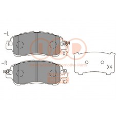704-11084 IAP QUALITY PARTS Комплект гальмівних колодок дисковий гальм