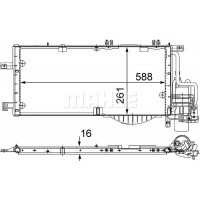 AC 336 000S MAHLE Конденсатор кондиціонера