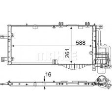 AC 336 000S MAHLE Конденсатор кондиціонера