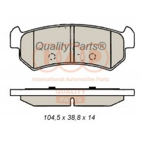 704-20035 IAP QUALITY PARTS Комплект гальмівних колодок дисковий гальм