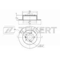 BS-6087 ZEKKERT Гальмівний диск
