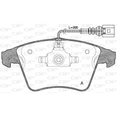 BPA1045.01 OPEN PARTS Комплект гальмівних колодок дисковий гальм