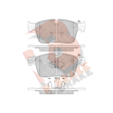 RB2238 R BRAKE Комплект гальмівних колодок дисковий гальм
