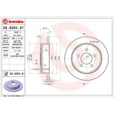 08.8264.81 BREMBO Гальмівний диск